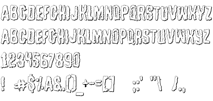 Предпросмотр шрифта Tussle Outline