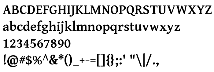 Предпросмотр шрифта Gentium Basic Bold