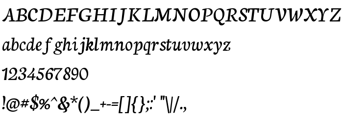 Предпросмотр шрифта Neuton Cursive