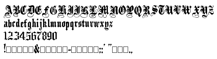 Предпросмотр шрифта PlainBlack Normal