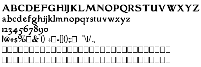 Предпросмотр шрифта GranthamOutline