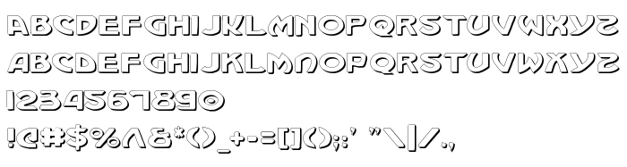 Предпросмотр шрифта Machiavelli Shadow