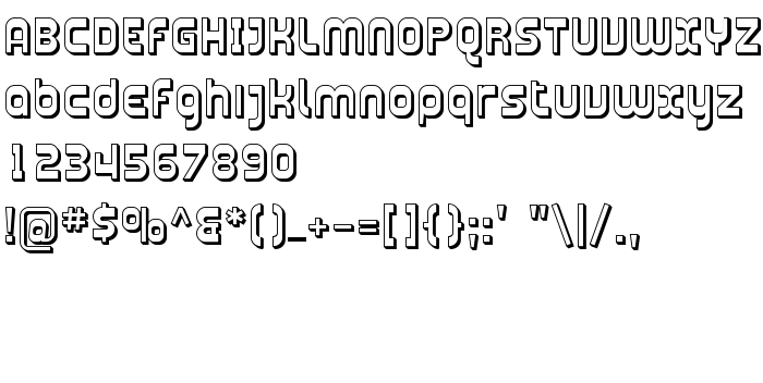 Предпросмотр шрифта Plasmatica Shaded