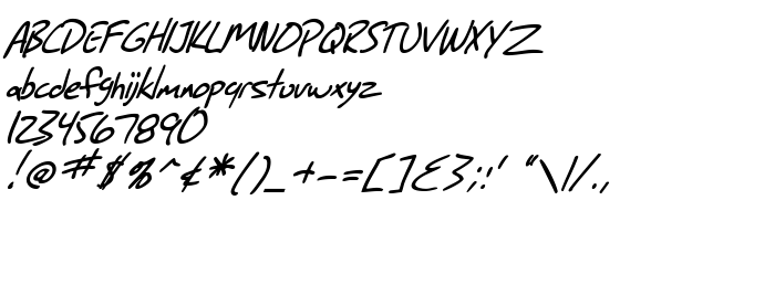 Предпросмотр шрифта SF Grunge Sans Italic