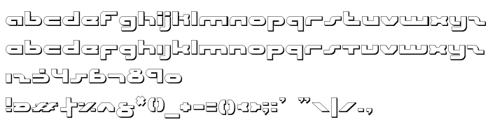 Предпросмотр шрифта uni-sol outline