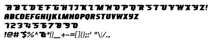 Предпросмотр шрифта Superheterodyne