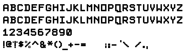 Предпросмотр шрифта PixelSplitter-Bold