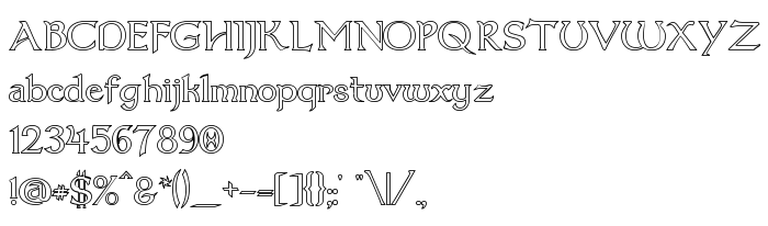 Предпросмотр шрифта Dumbledor 1 Outline