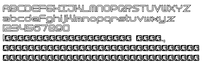 Предпросмотр шрифта Quantum Flat Hollow (BRK)