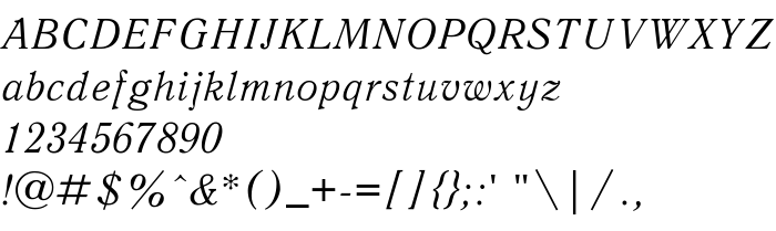 Предпросмотр шрифта Uk_Antique Italic