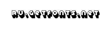 Шрифт Sudbury Basin 3D